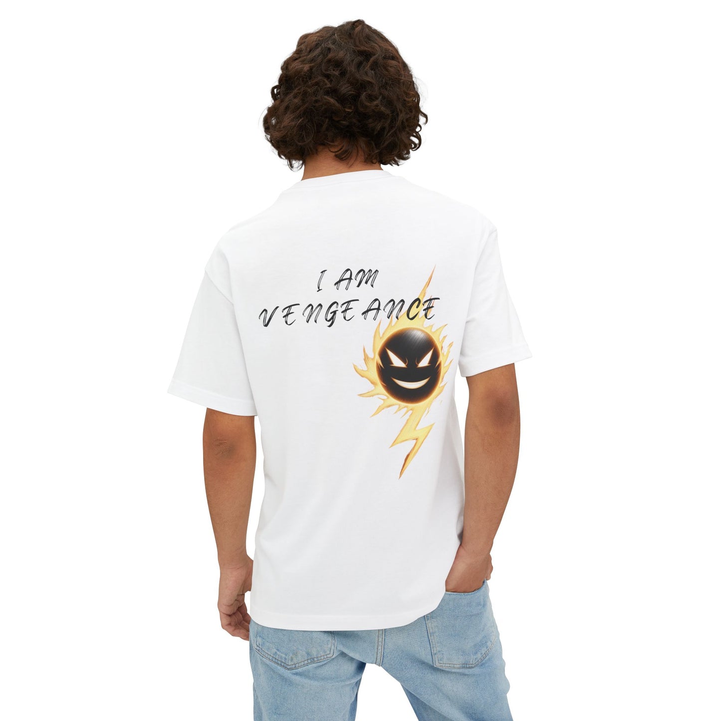 Unisex Oversized Vengeance Tee - Bold Graphic T-Shirt for Everyday Style