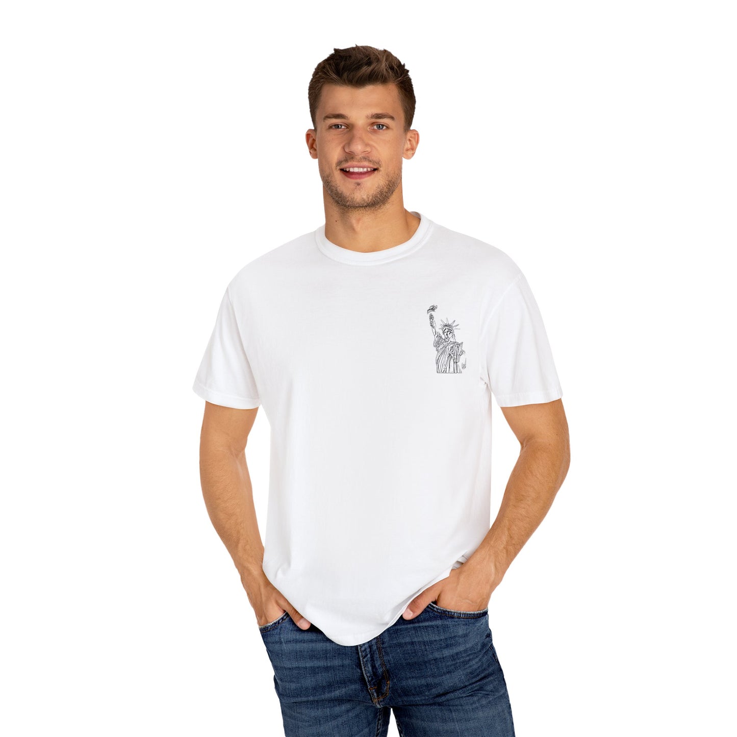 NYC Love Graphic Unisex T-Shirt - Retro Statue of Liberty Design