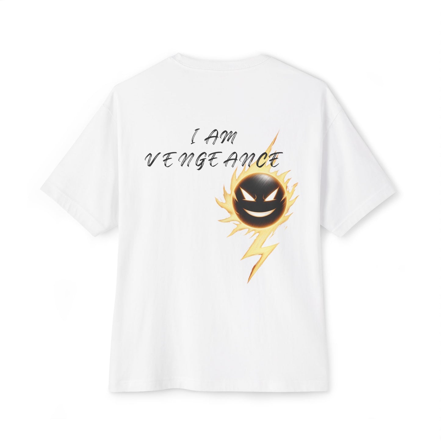 Unisex Oversized Vengeance Tee - Bold Graphic T-Shirt for Everyday Style