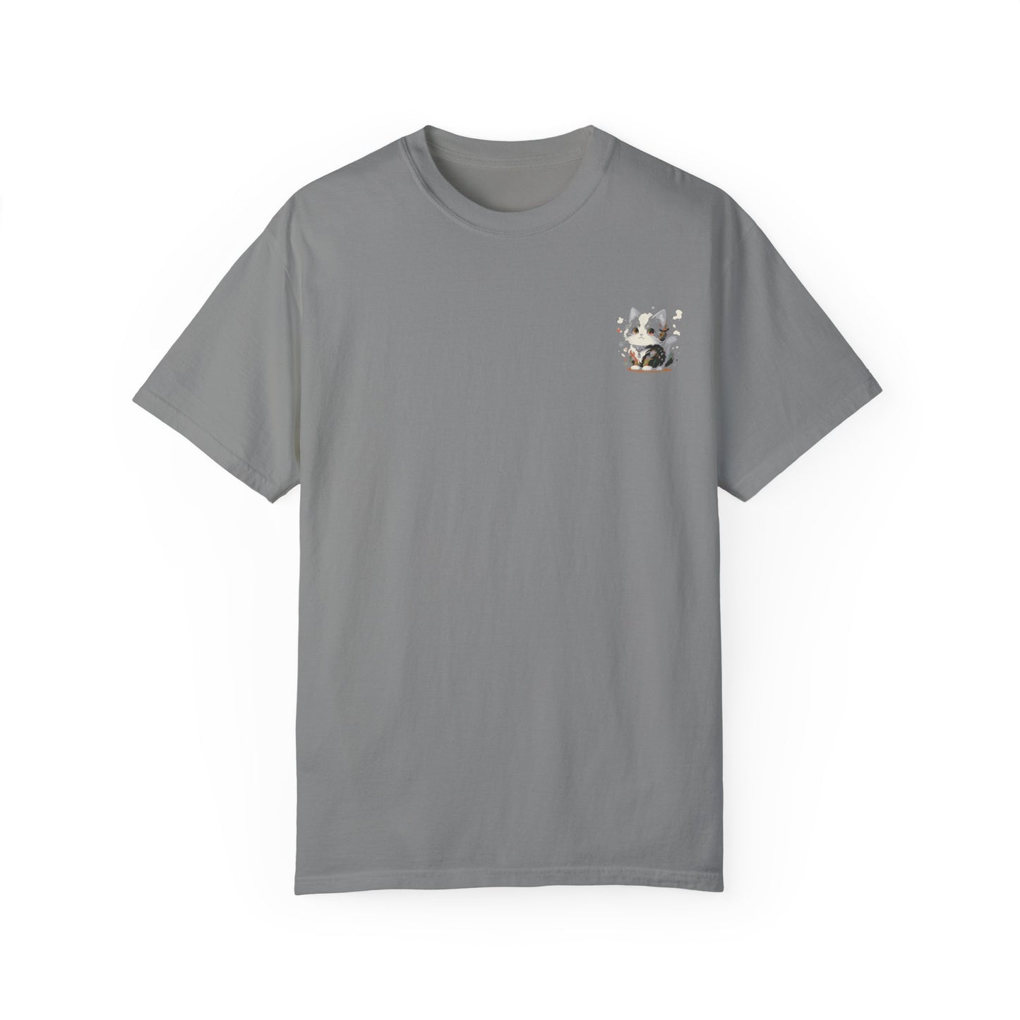 Cuteness Overloaded Unisex Garment-Dyed T-Shirt - Cozy Cat Design, Perfect for Pet Lovers