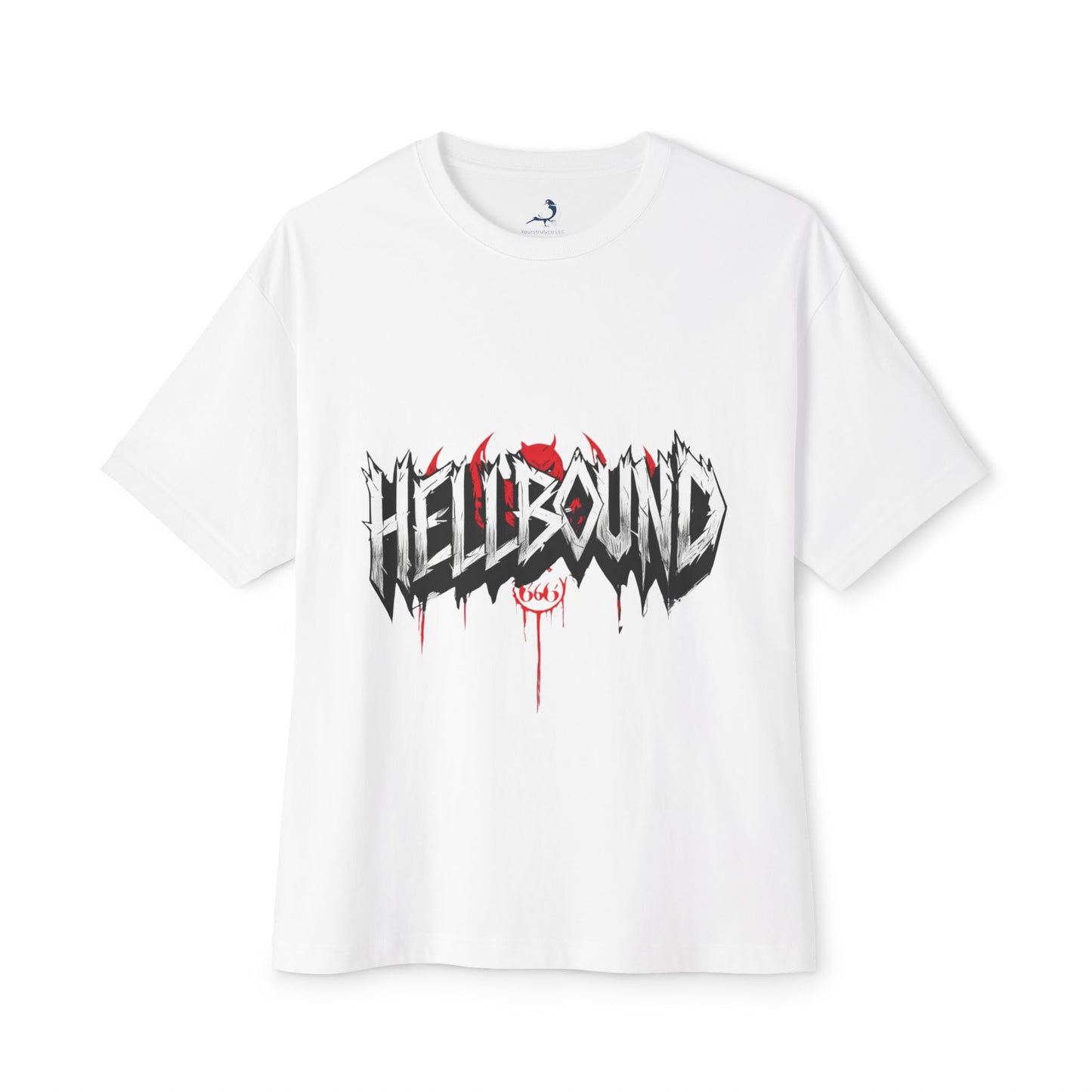 Unisex Oversized Boxy Tee - Hellbound & Awesome Graphic T-Shirt