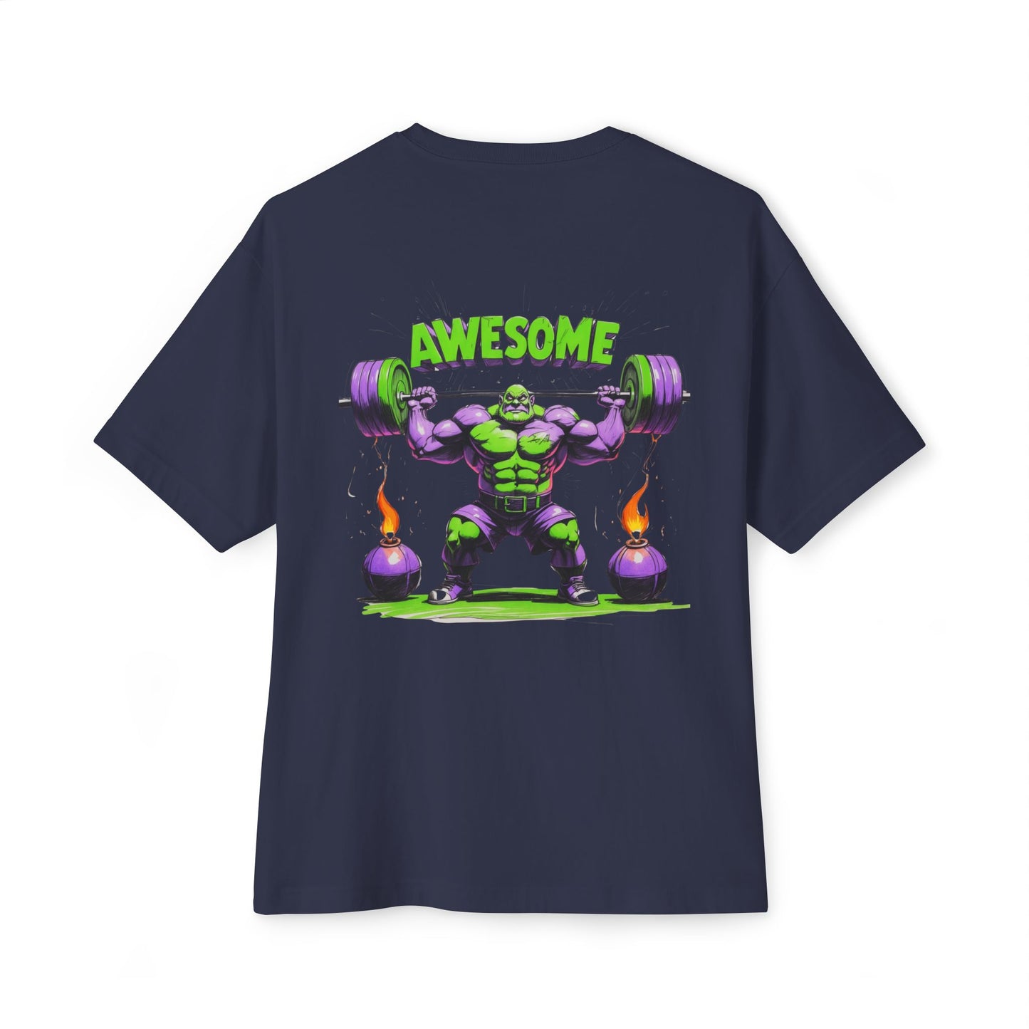 Unisex Oversized Boxy Tee - Hellbound & Awesome Graphic T-Shirt