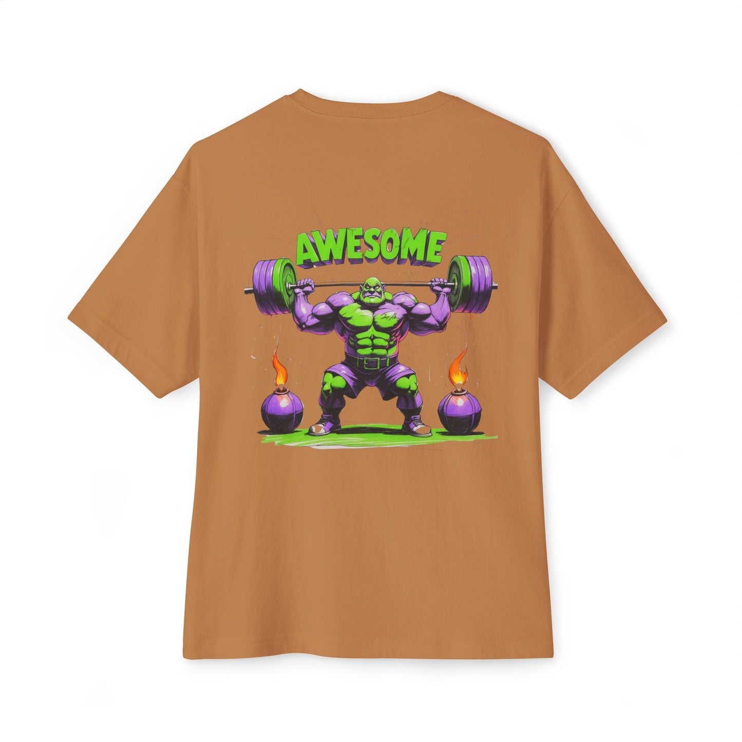 Unisex Oversized Boxy Tee - Hellbound & Awesome Graphic T-Shirt
