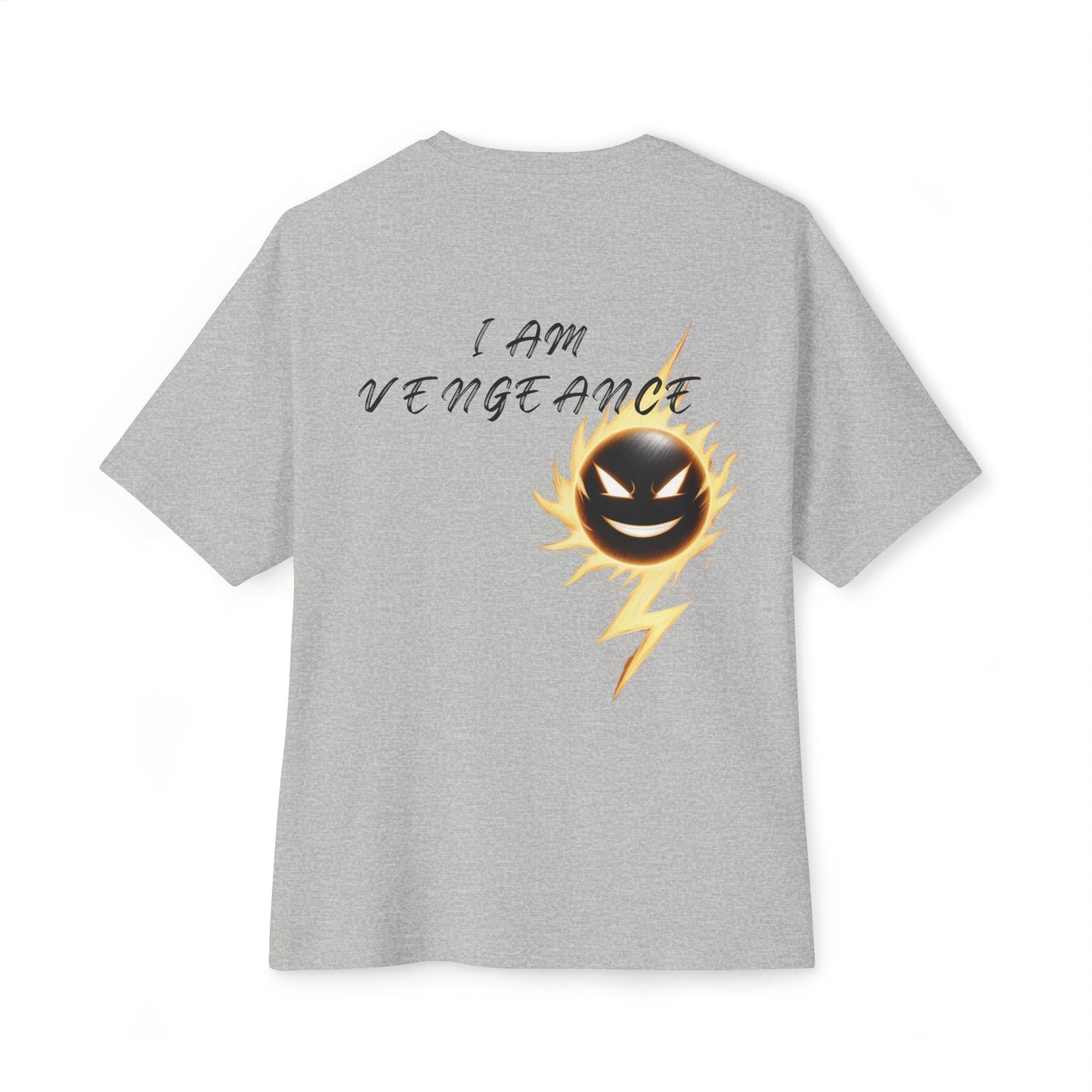 Unisex Oversized Vengeance Tee - Bold Graphic T-Shirt for Everyday Style