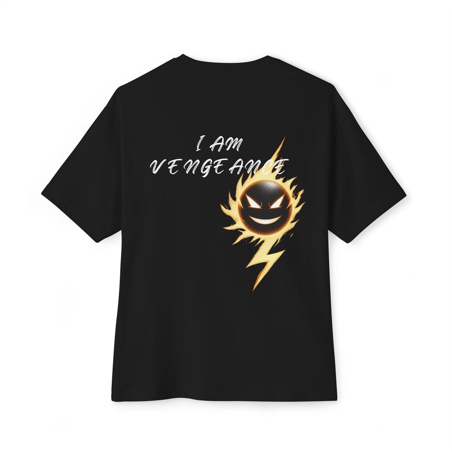 Unisex Oversized Vengeance Tee - Bold Graphic T-Shirt for Everyday Style