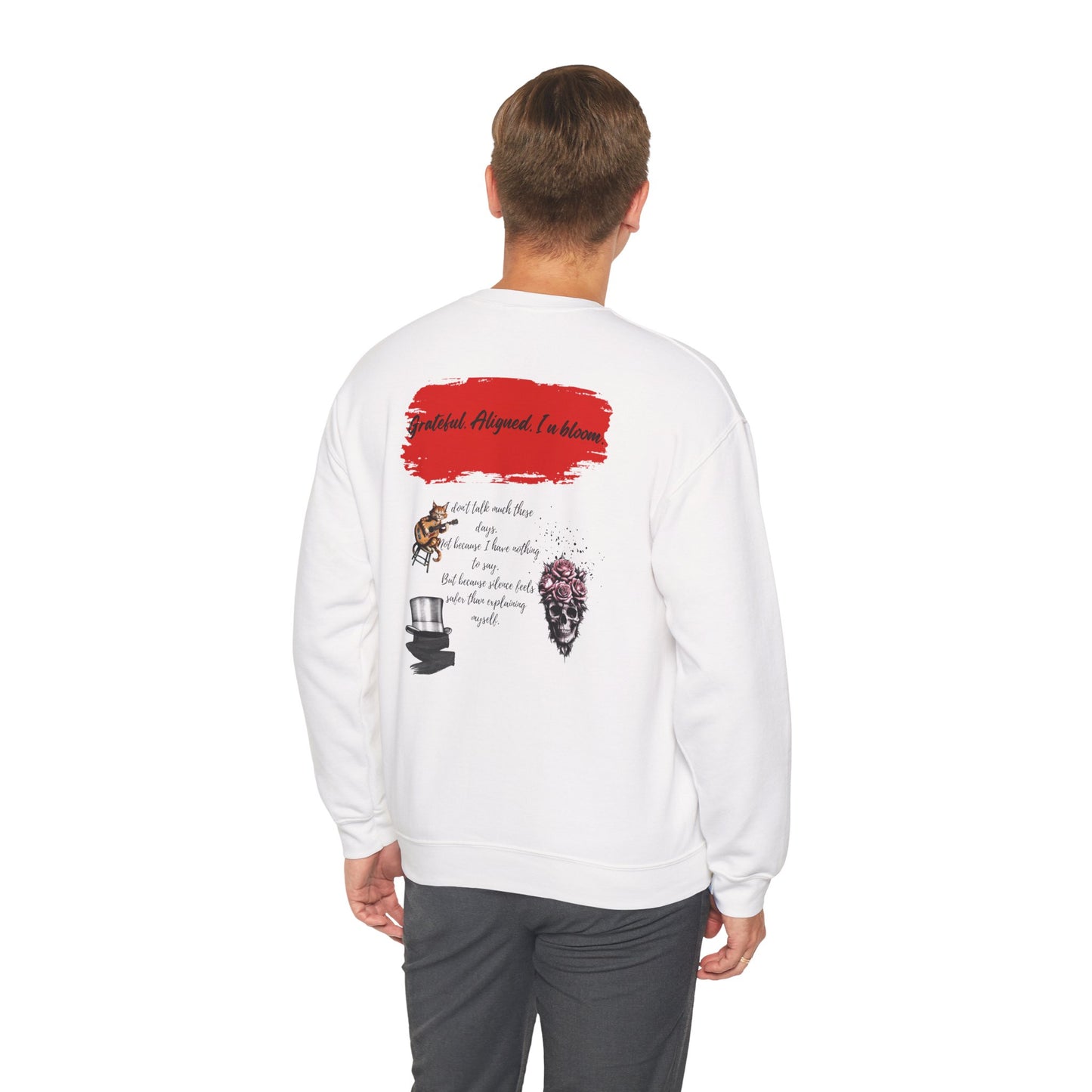 Grateful Vibes Crewneck Sweatshirt for Mindfulness