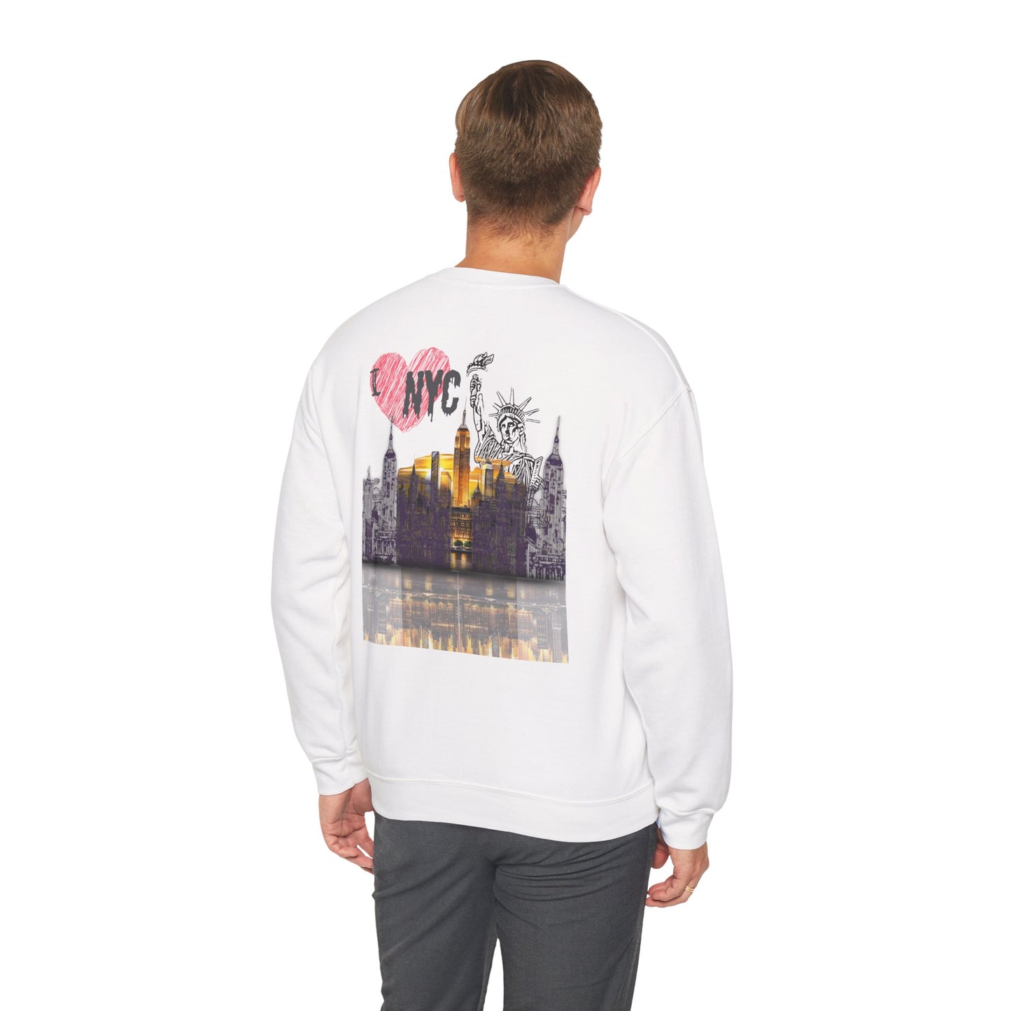 NYC Love Crewneck Sweatshirt - Unisex Heavy Blend™