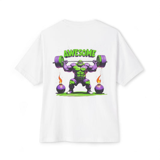 Unisex Oversized Boxy Tee - Hellbound & Awesome Graphic T-Shirt