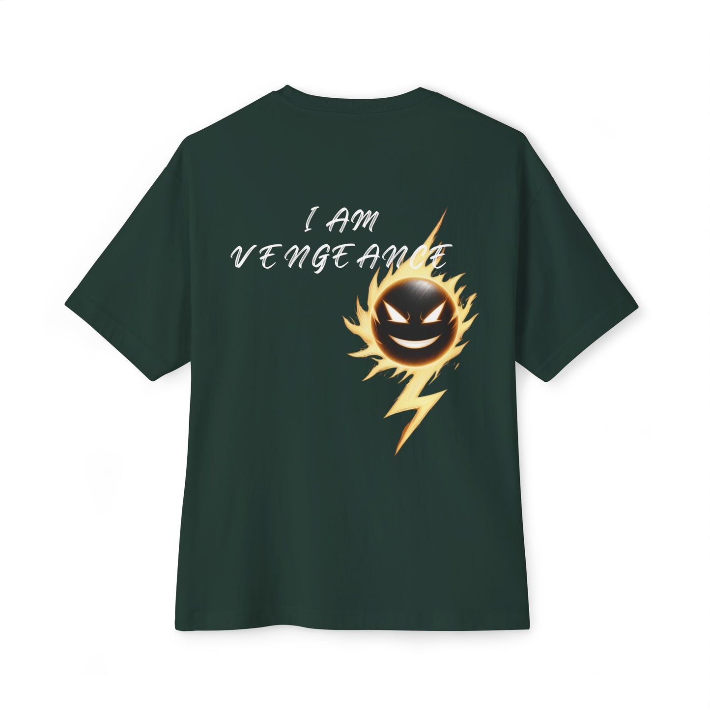 Unisex Oversized Vengeance Tee - Bold Graphic T-Shirt for Everyday Style